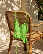 VTBags Neon Lime Mermaid Handmade Crochet Top