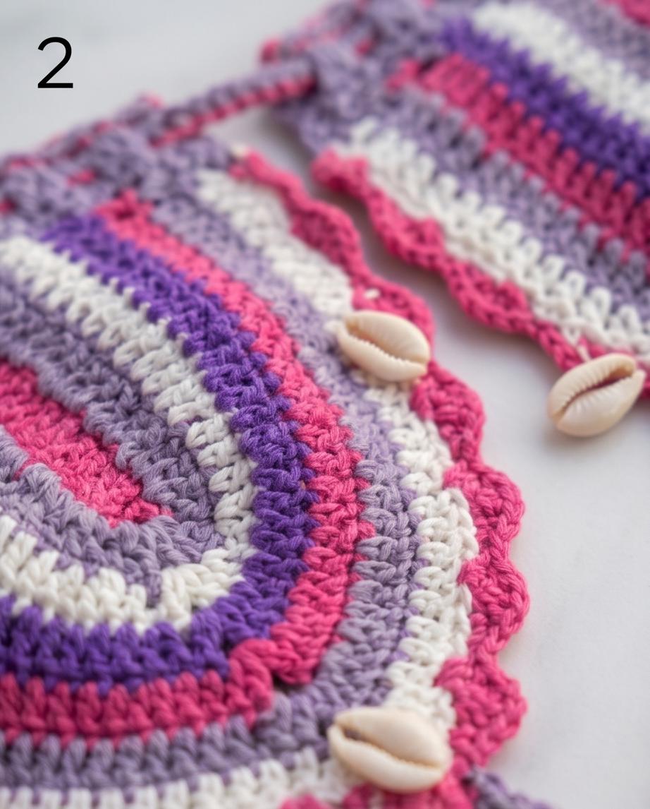 VTBags Neon Sunset Handmade Crochet Bikini Set