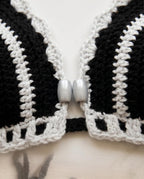 VTBags Noir Eclipse Handmade Crochet Bikini Top