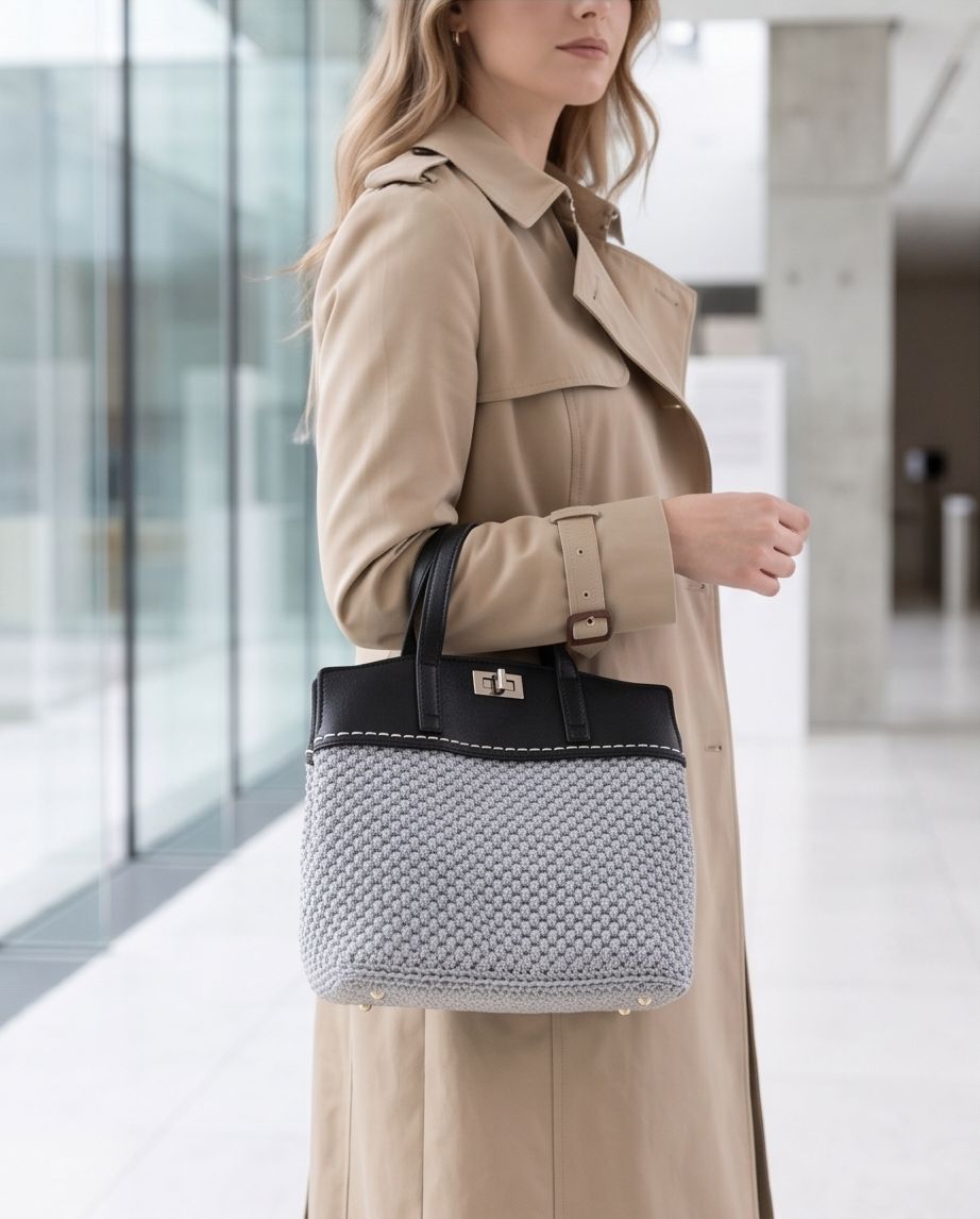 Nordic Elegance Handmade Tote Bag