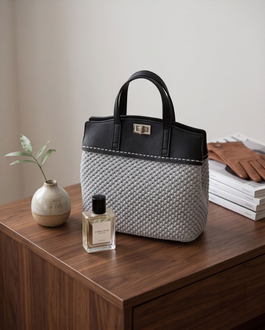 Nordic Elegance Handmade Tote Bag