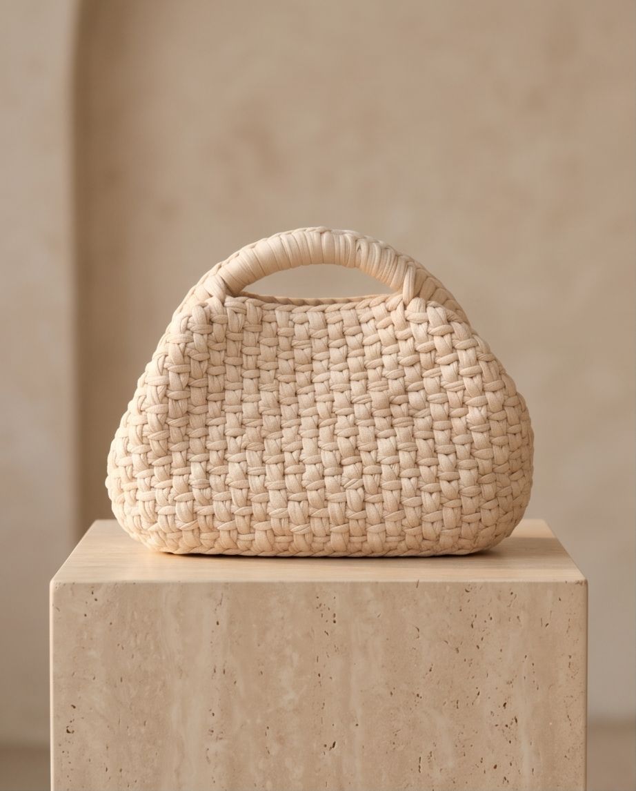 Nude Pearl Handmade Crochet Bag