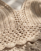 VTBags Nude Sand Handmade Crochet Top