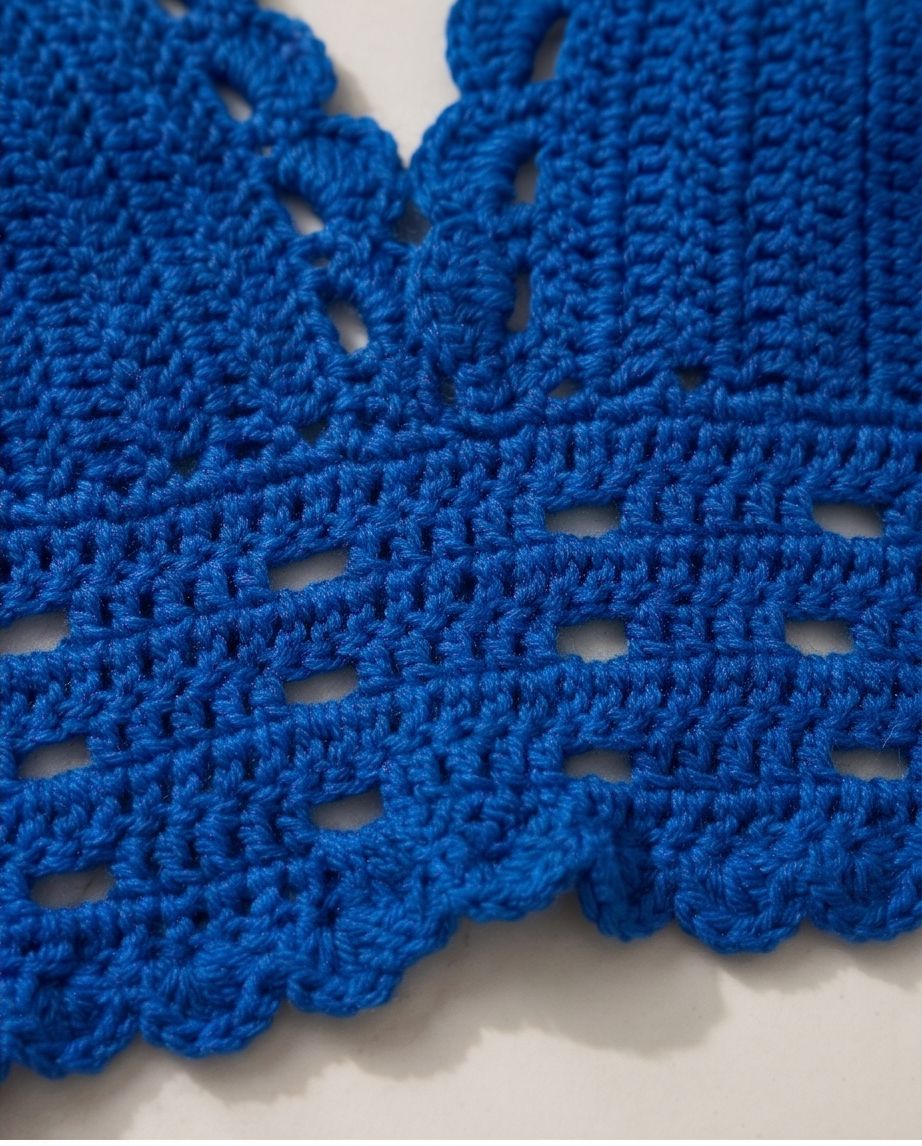 VTBags Ocean Blue Handmade Crochet Top