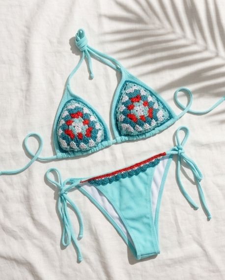 VTBags Ocean Breeze Handmade Crochet Bikini Set