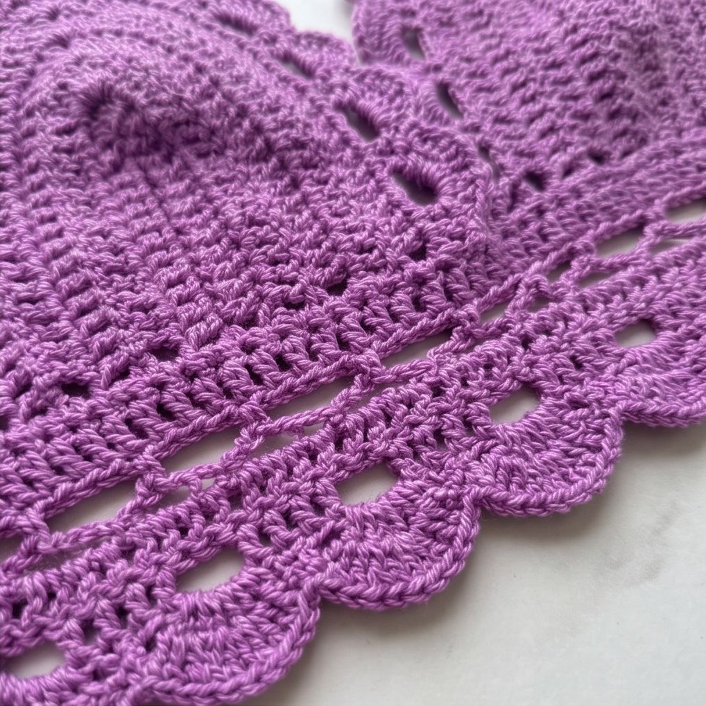 VTBags Orchid Bloom Handmade Crochet Top