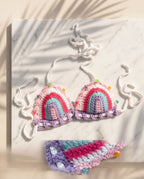VTBags Pastel Dream Handmade Crochet Bikini Top