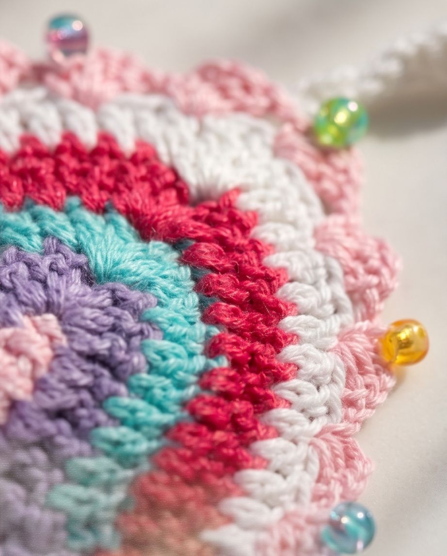 VTBags Pastel Dream Handmade Crochet Bikini Top