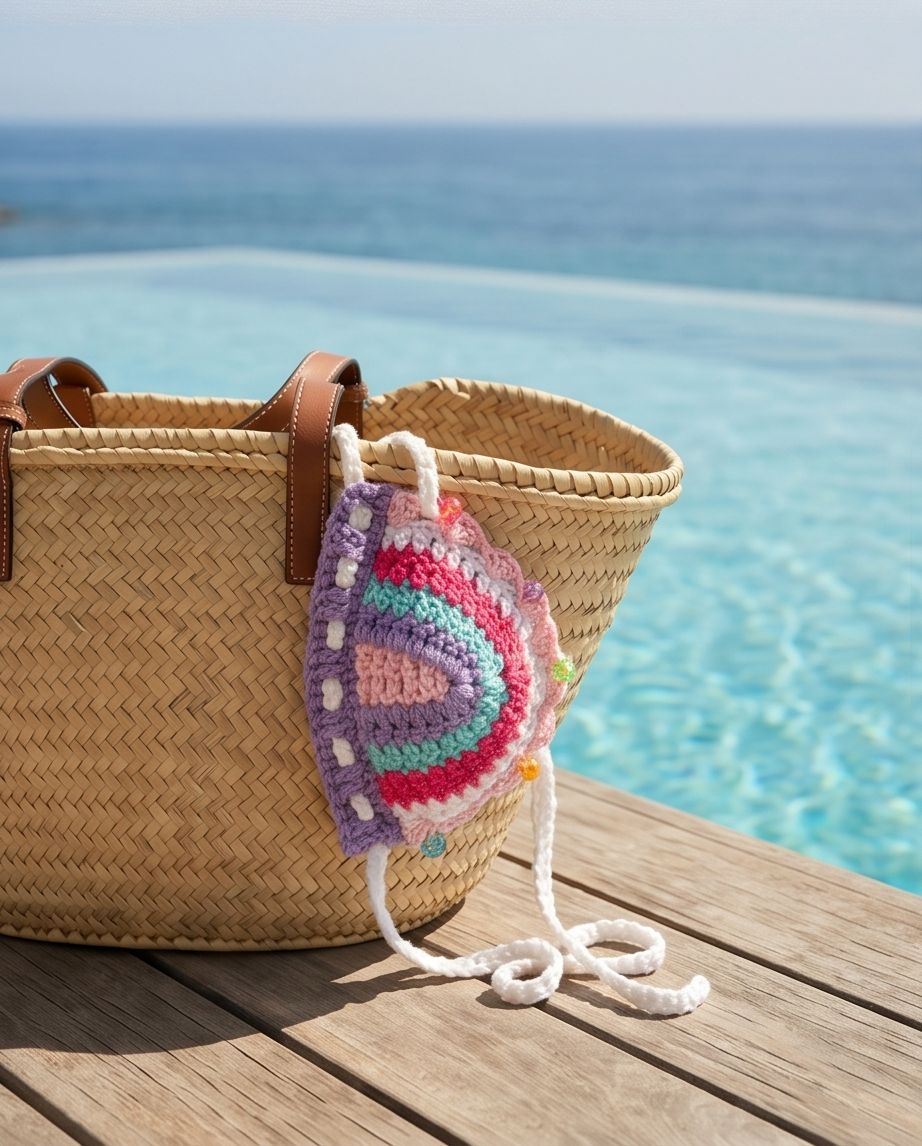 VTBags Pastel Dream Handmade Crochet Bikini Top