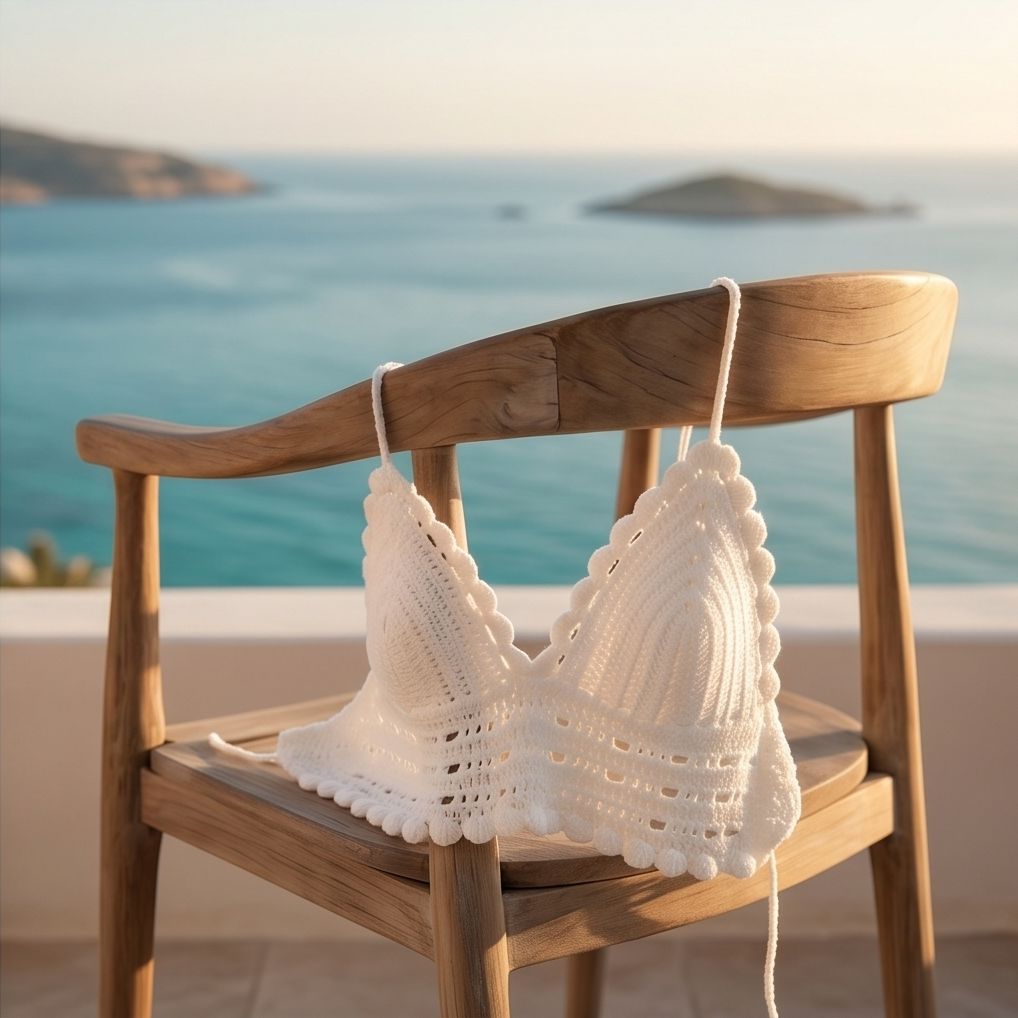 VTBags Pure White Handmade Crochet Top
