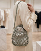 VTBags Sage Glow Net Crochet Bag