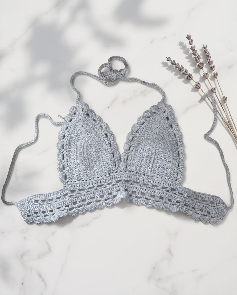 VTBags Sand Beige Handmade Crochet Top