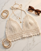 VTBags Sand Beige Luxe Handmade Crochet Top