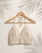 VTBags Sand Beige Luxe Handmade Crochet Top