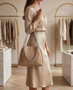 Sand Chain Luxury Crochet Bag