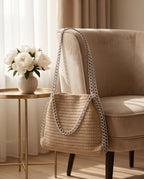 Sand Chain Luxury Crochet Bag