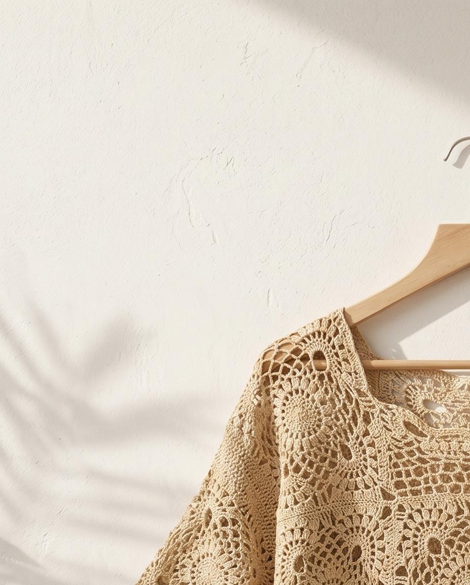 VTBags Sand Dune Crochet Beach Cover-Up