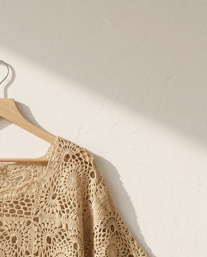 VTBags Sand Dune Crochet Beach Cover-Up