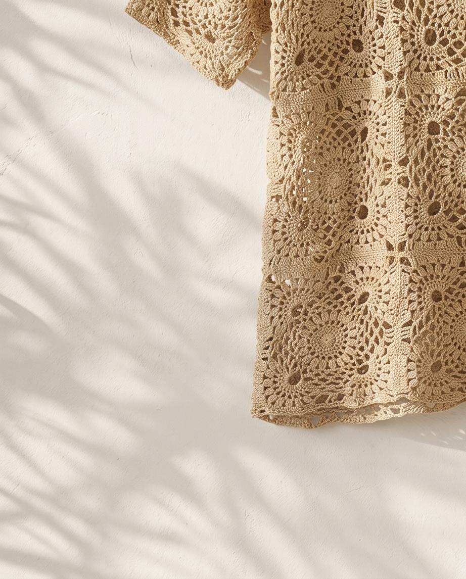 VTBags Sand Dune Crochet Beach Cover-Up