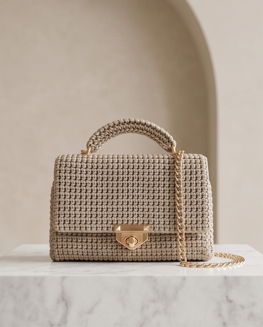 VTBags Sand Luxe Crochet Bag