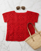 VTBags Scarlet Rose Crochet Cover Up