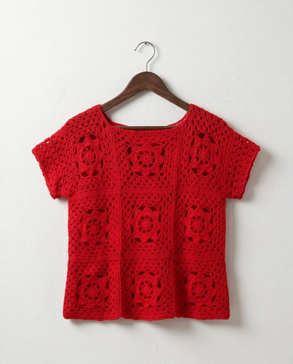 VTBags Scarlet Rose Crochet Cover Up
