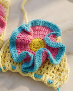 VTBags Tropical Bloom Handmade Crochet Bikini Set