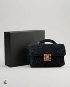 Mini Bag Handmade Multicolor Sparkle con Catena Oro