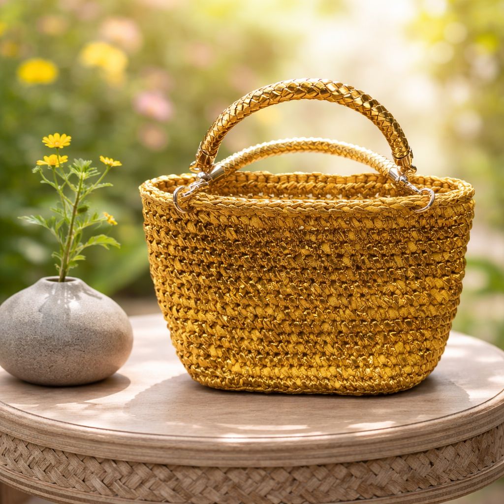 Mini Bag Handmade Oro – Eleganza Brillante