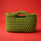 Clutch Handmade Verde Brillante – Pochette Artigianale
