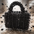 Mini Bag Gioiello Nera – Borsa Elegante Artigianale