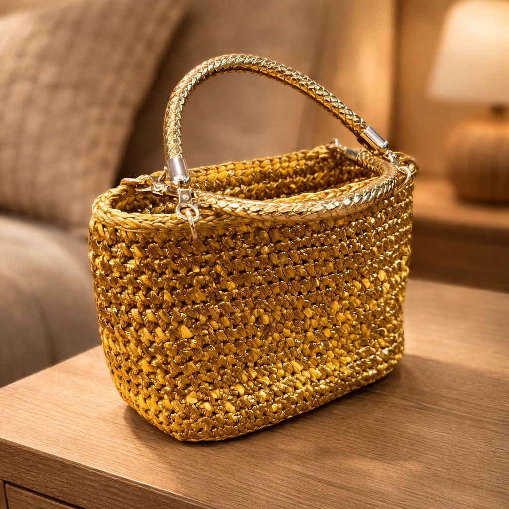 Mini Bag Handmade Oro – Eleganza Brillante