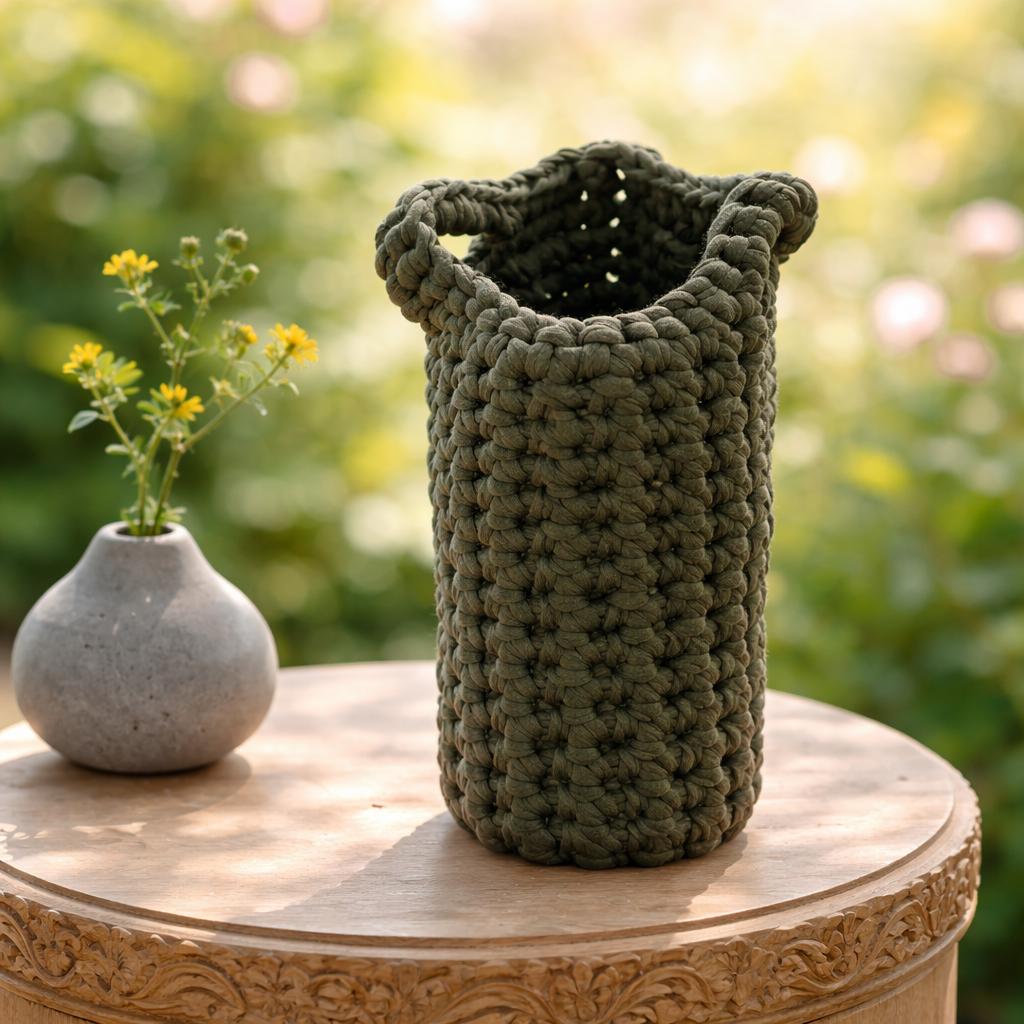 Mini Bag Handmade Verde Bosco – Borsa Artigianale
